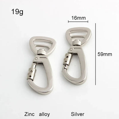 Dog Leash Clip Pets Carabiner Auto Locking Carabiner With Swivel Rotating Ring For Outdoor Keychain Pet Leash Hook Accessories