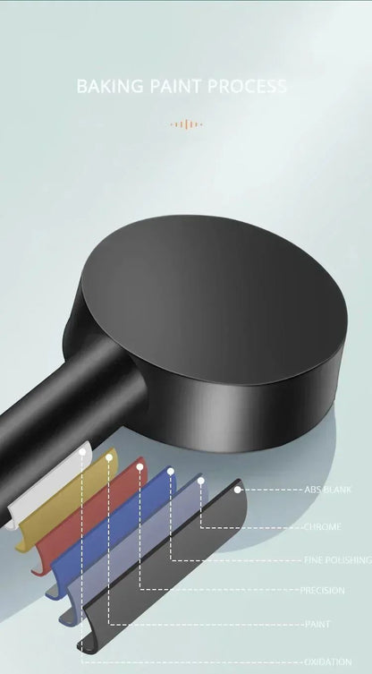 5 Mode Handheld Shower Head High Pressure Water Booster Massage Spray Jet with Anti Leak Proof Hose for Bathroom Household Bath