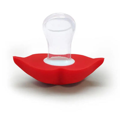 Baby Pacifier Clip Red Kiss Lips Dummy Pacifiers Funny Silicone Baby Nipples Teether Soothers Pacifier Kids Feeding Custom