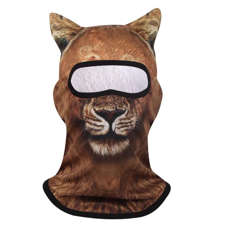 3D Cat Mask Dog Tiger Cosplay Balaclava Motorcycle Full Face Hood Mask Skiing Hat Helmet Cute Headgear Hat Halloween Party Masks