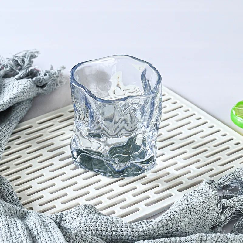 Copo de uísque cinza-fumaça 190ml, copo Old Fashioned de base pesada, conjunto de presente para bar, caneca de cerveja de cristal, direto da fábrica