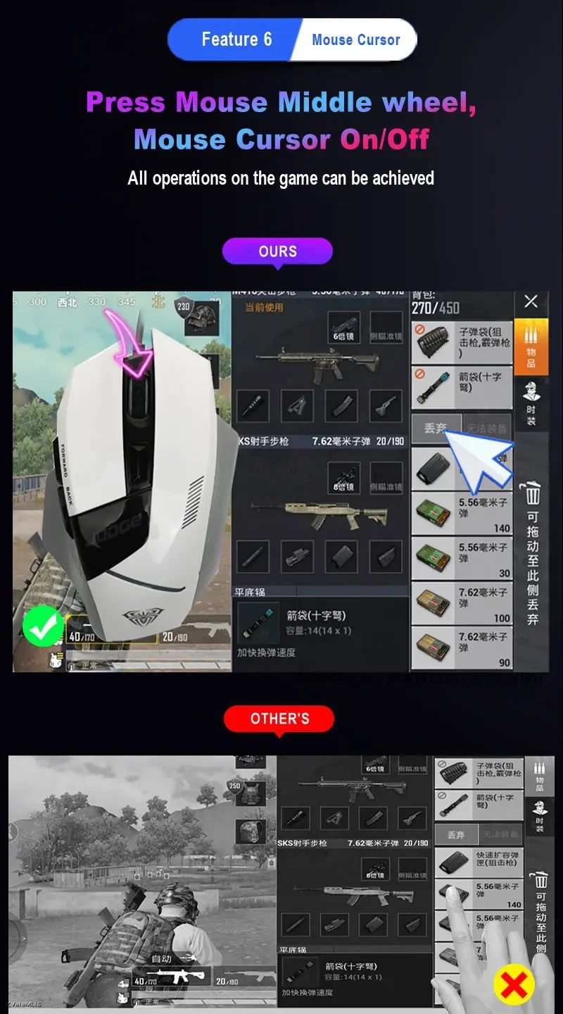 M1 Pro Mobile Game Controller 4 in 1 Mouse Keyboard Adapter Converter BT V5.0 Programmable Adapter Support IOS Android System