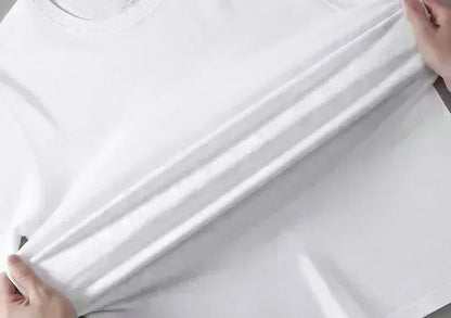Roupas masculinas Unissex Tendência de verão Moda Marca de luxo Camiseta com letras estampadas Camiseta de algodão masculina e feminina Manga curta