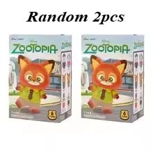 Novo em estoque Zootopia 2 Pelúcia Vinil Chaveiro Caixa Surpresa Brinquedo Colecionável Presente para Meninas Animais Mistério Brinquedos Tendência Infantil