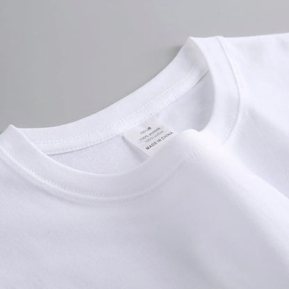 Heavy Cotton Men's Long Sleeve T Shirt Solid Color Cotton Bottom Shirt Half Sleeve 100% Cotton T Shirt Korean Tee