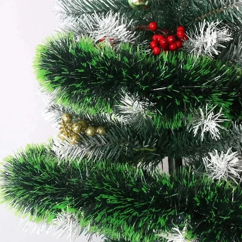 Christmas Tinsel Ribbons Green Cane Ribbon Garland Xmas Tree DIY Hanging Pendent Wreath Ornament Party Decoration Home Decor