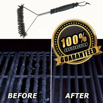 Barbecue Grill BBQ Brush Clean Tool Grill Accessories Stainless Steel Bristles Non-stick Cleaning Brushes Barbecue Accessories