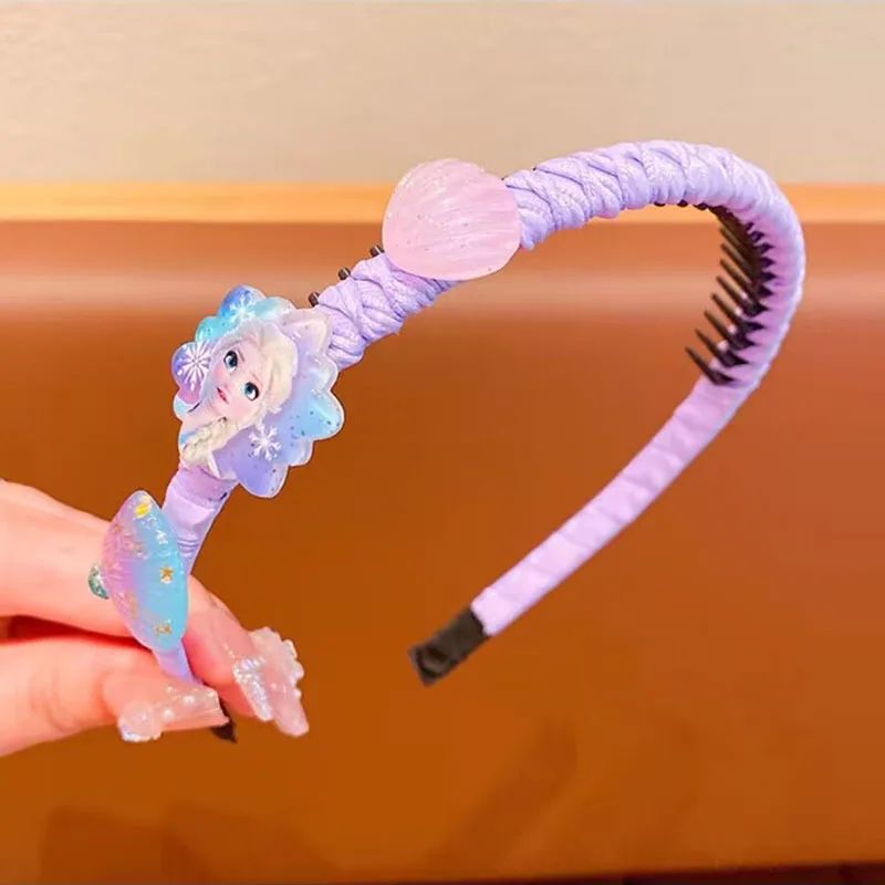 Nova Tiara Infantil de Anime Frozen Kawaii Princesa Elsa Coroa Acessórios de Vestido Acessórios de Cabelo para Meninas Presentes