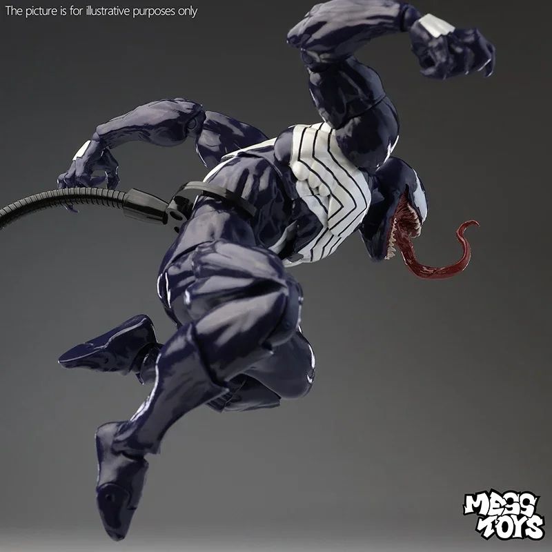 100% Original HOT Mess Toys Venom Lethal Protector Eddie Brock Black Spider-Man Action Figure Collectible Model Statue Toy Gift