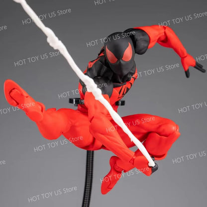 Mess Toys Homem-Aranha Symbiote Homem-Aranha Messtoys Traje Preto Vizinho Aranha Escarlate Anime Boneco de Ação Presentes Brinquedos