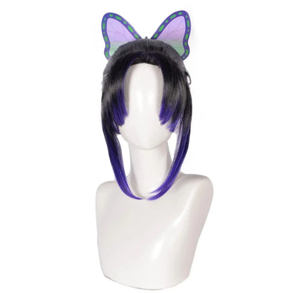 Demon Slayer Kanroji Mitsuri Cosplay Wig Green Mix Pink Long Anime Costume Wigs Kanroji Mitsuri Wigs with  Synthetic Wig