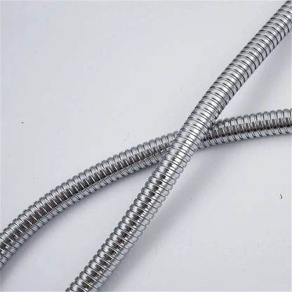 1,5/2M Mangueira de chuveiro flexível preta/prata SUS 304 Tubo de chuveiro longo para banheiro Extensão de tubo de água Tubo de puxar Acessórios para banheiro