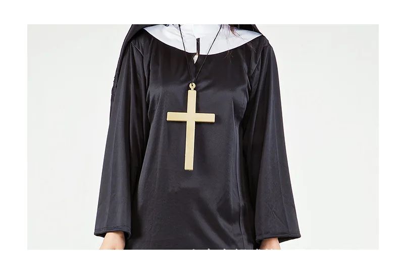 Halloween Masquerading Parties Adult Cosplay Pastors and Performance Costumes for Priests Nuns