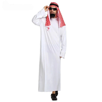 Men Arabia Arab Sheikh Costume Shepherd Arabian Prince Cosplay for Adult Fantasia Purim Halloween Costumes