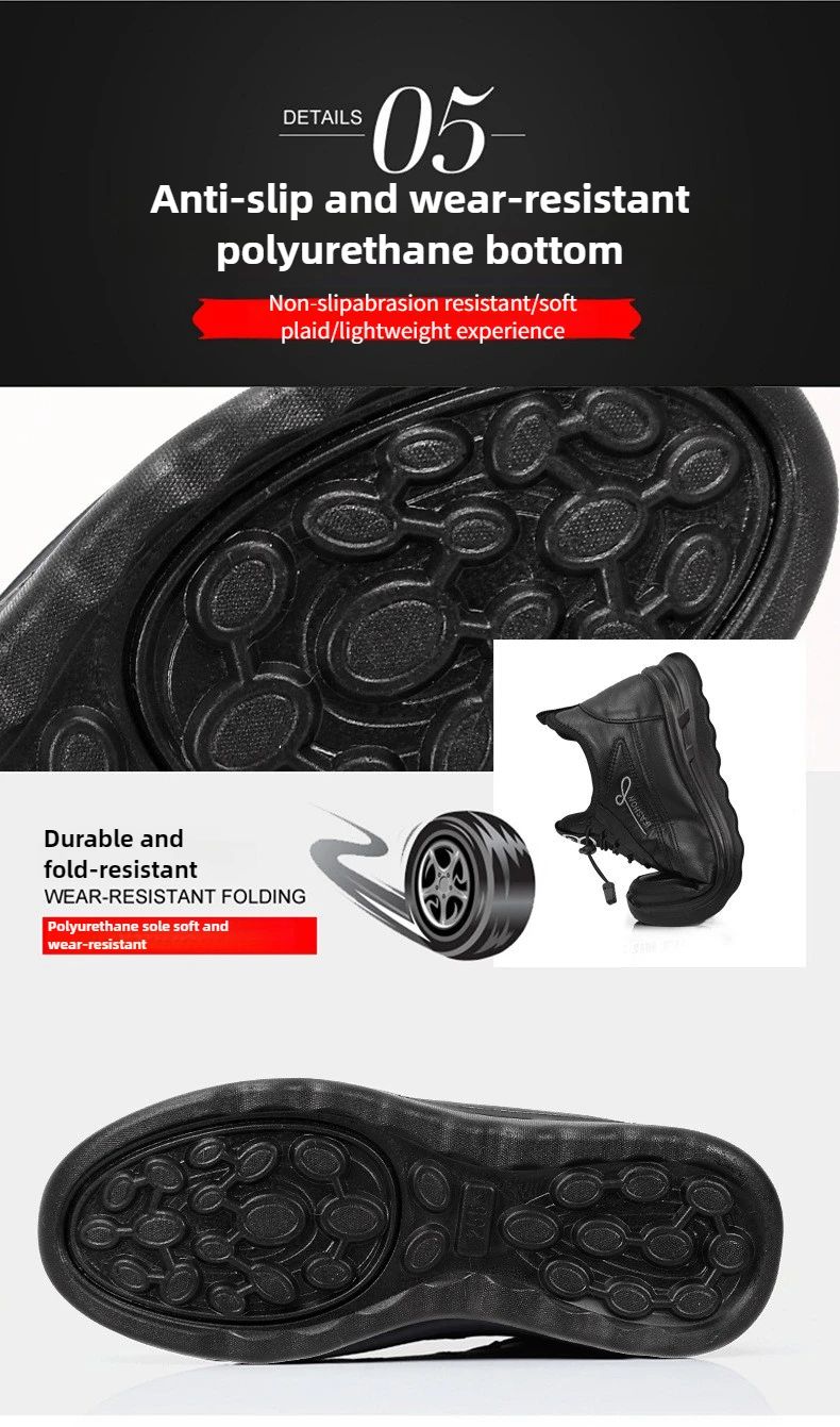 Winter Fashion Men's Shoes Warm Plush  Men's Black Waterproof Zapatillas Hombre Comfortable Men's Walking Shoes