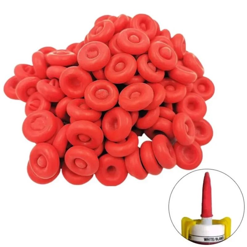 10-100pcs Bico de Calafetagem Tampa Vermelha Economizador de Calafetagem Tampas de Tubo para Selagem Preservação Ferramentas de Construção