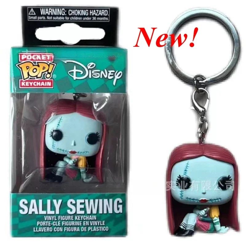 18 modelos de chaveiros de bolso FUNKO O Estranho Mundo de Jack #2 Sally Jack Neve Teddy Prefeito Zero Abóbora Bonecos de Ação