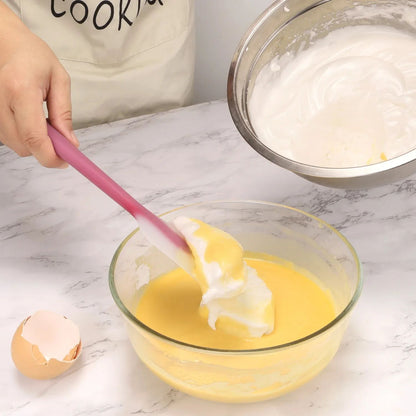 Espátula de Silicone Creme Manteiga Cozinha Cozimento Espátula Utensílios Resistentes ao Calor Raspador Decorador Ferramentas Translúcidas para Cozinha e Confeitaria