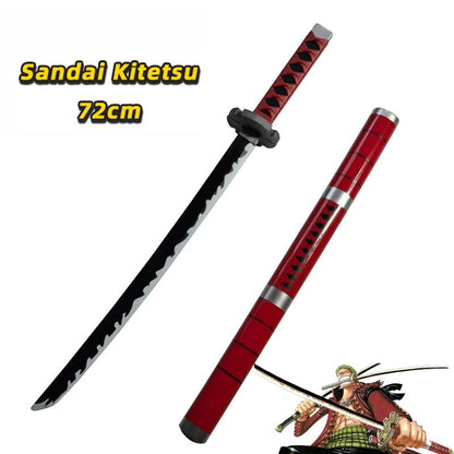 One Piece Cosplay Roronoa Zoro Katana Sword PU Trafalgar Sword Law Role Playing Yuki Samurai prop Party toy Sword 72cm