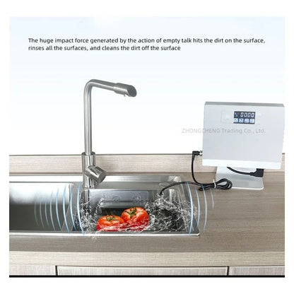 Household 220v Ultrasonic Dishwasher Sink Free-standing Installation-free Home Brush Type Vegetable Washing Lazy Automatic