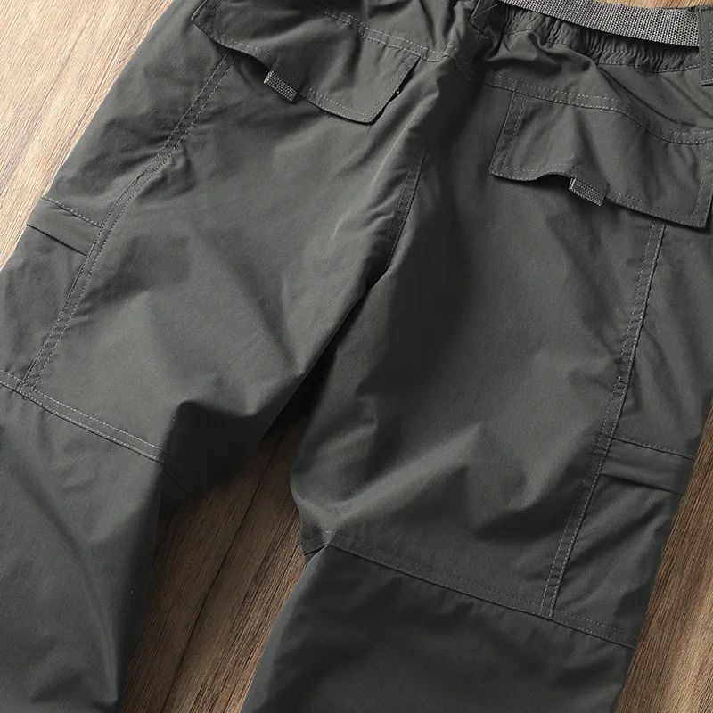 Calças Masculinas de Caminhada ao Ar Livre em Fleece Engrossado Corta-Vento Impermeável Soft Shell Reta Calças de Trabalho Resistentes ao Frio e Quentes