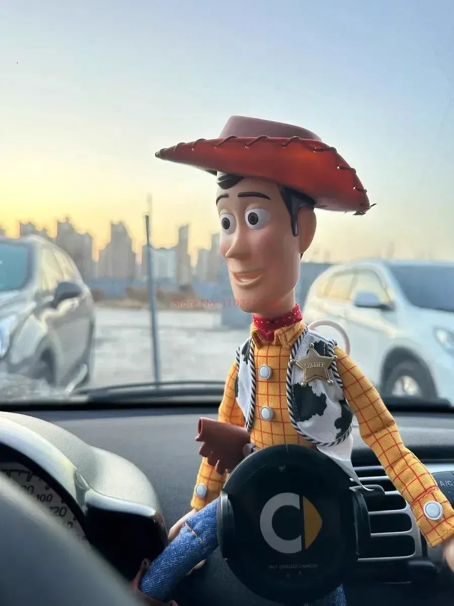40cm Disney Toy Figuras de Anime Toy Story 4 Woody Buzz Jessie Rex Bonecos Modelo Falantes Figurinhas de Ação Coleção de Decoração Brinquedo de Natal