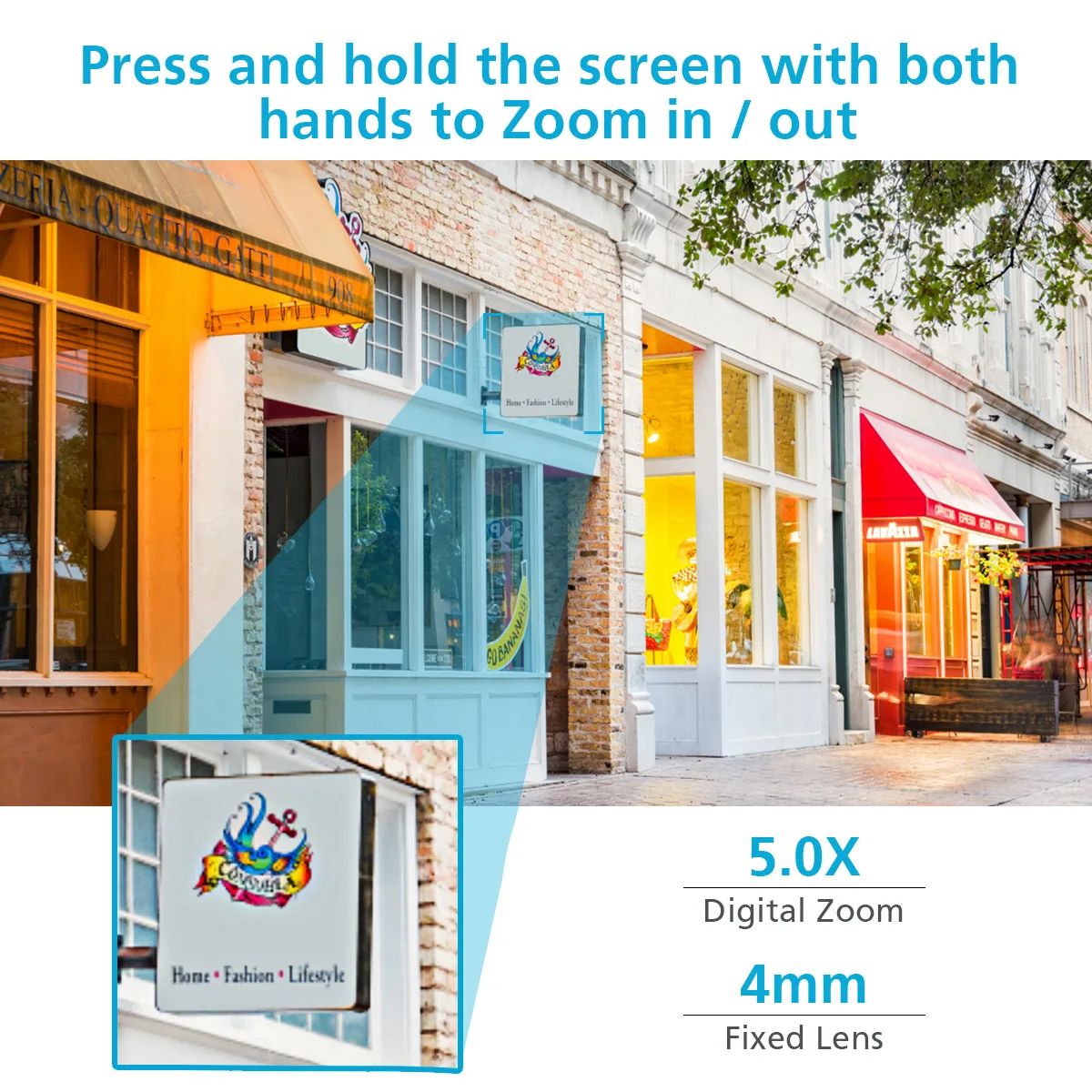 4K 8MP WiFi PTZ IP Camera Human Body Detection Indoor Outdoor Waterproof Color Night Vision Home Security Surveillance System