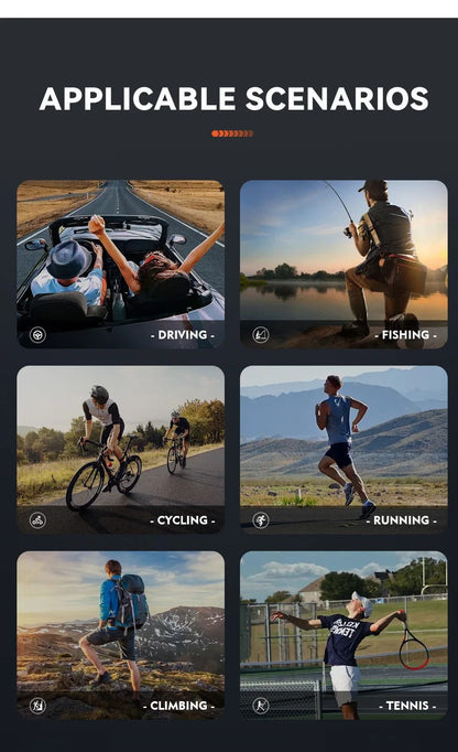 KAENON Fashion Square Versatile Polarized Sunglasses Men Women Sports Fishing Driving Sun Glasses UV400 Eyewear