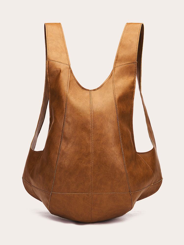 Fashionable retro and unique Beetle backpack, made of Crazy Horse plant tanned soft PU leather, suitable for both men and women