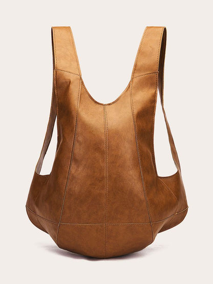 Fashionable retro and unique Beetle backpack, made of Crazy Horse plant tanned soft PU leather, suitable for both men and women