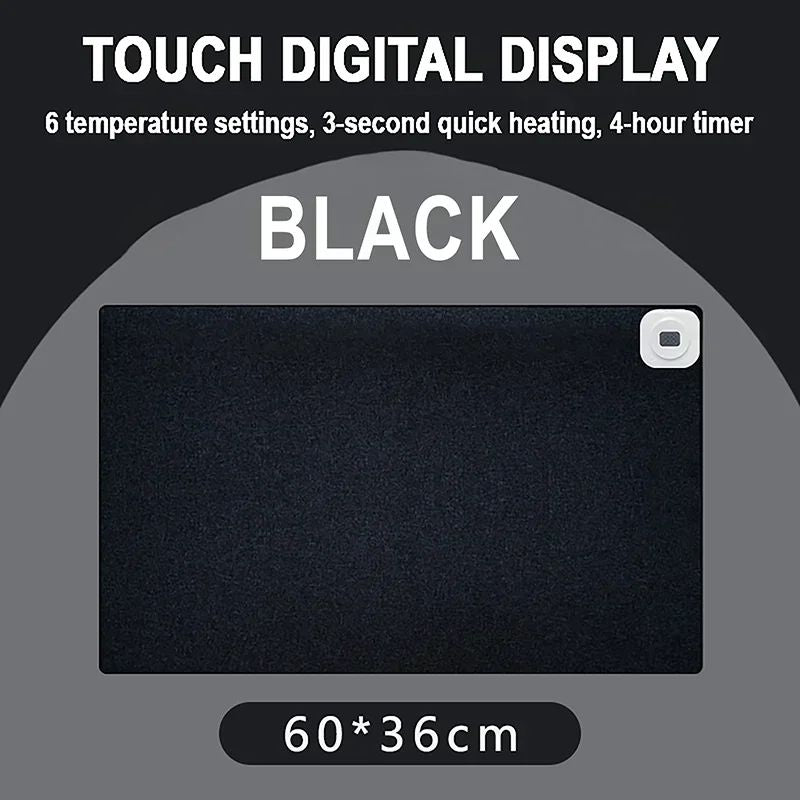 Intelligent Electric Heating Mouse Pad Winter Hand Warmer Computer Desk Heated Mat Office Desk Warming Pad Keyboard Table Mat