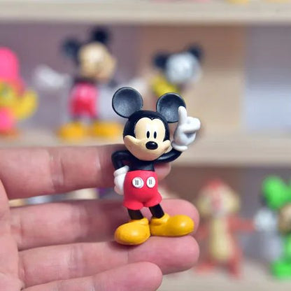 Disney Steamboat Willie Mickey Mouse Anime Figure Model Toys Cake Desktop Decoration Collectible Dolls Toys Gifts for Children