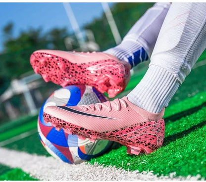 New Men Women Professional Football Boots Cleats Grass Training Match Sport Soccer Shoes FG/TF Ultra-light Non-slip Unisex