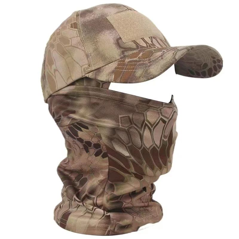 Balaclava Baseball Caps Full Face Mask Set Men Summer Snapback Sun Hat Outdoor Hunting Camouflage Balaclava
