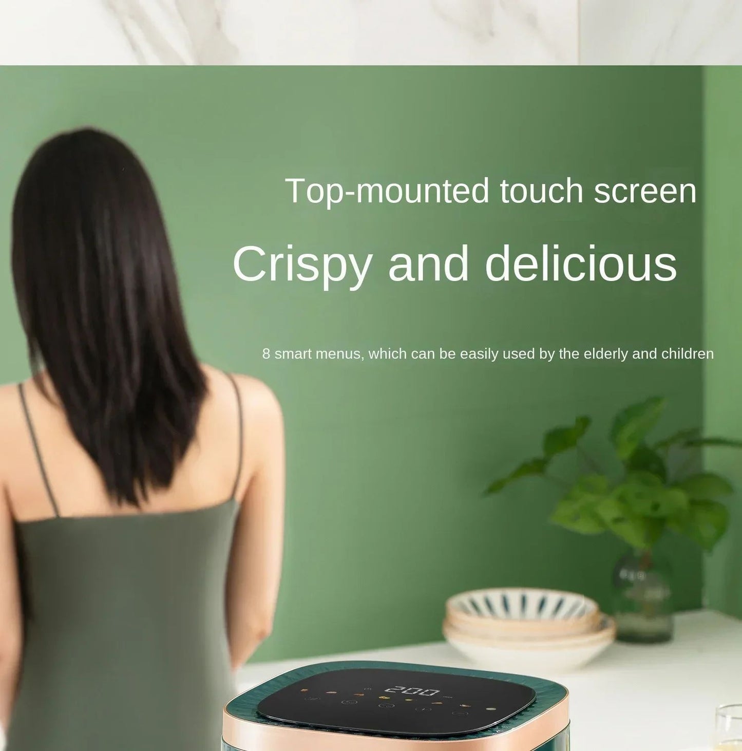 220V AUX Air Fryer and Oven Combo: Multifunctional, Fully Automatic, No Oil Technology, Easy-to-clean AF