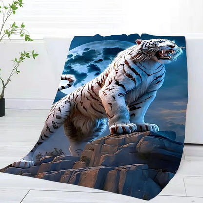 3D White Tiger Towel Home Bath Towels For The Body Towels Quick Drying Microfiber Beach Towel Man Women Sports Towel
