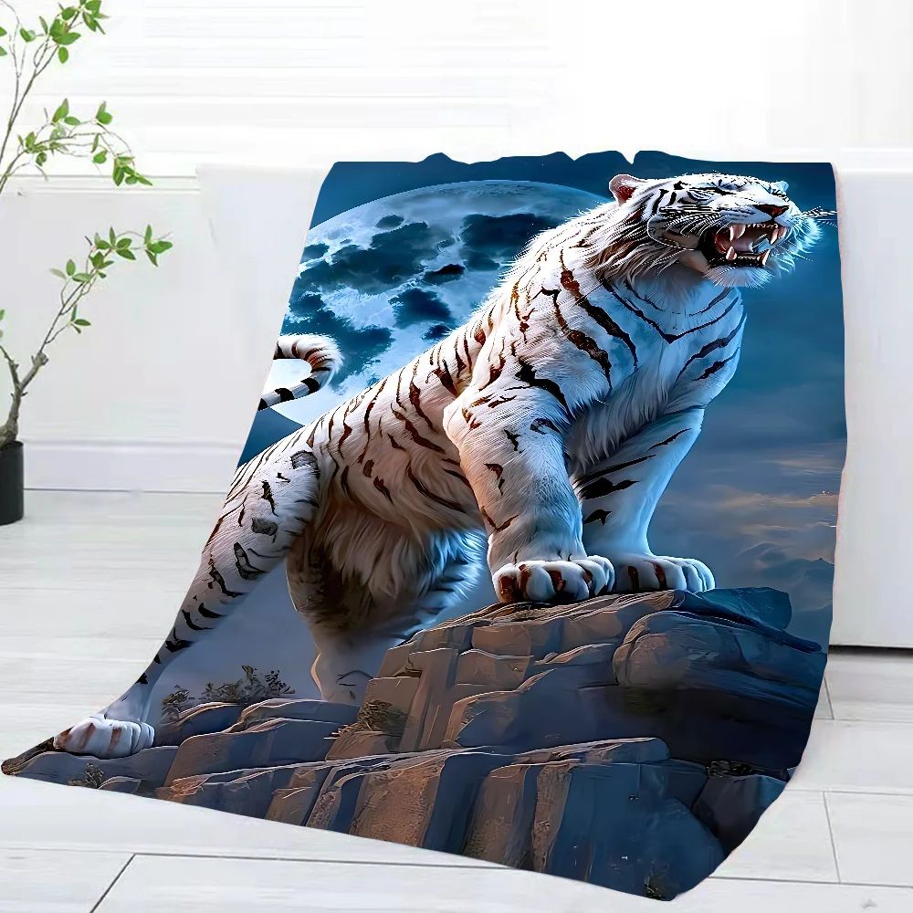 3D White Tiger Towel Home Bath Towels For The Body Towels Quick Drying Microfiber Beach Towel Man Women Sports Towel