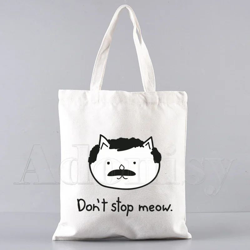 Freddie Mercury Tote Bag Unisex Canvas Bags Shopping Bags Printed Casual Shoulder Bag Foldable