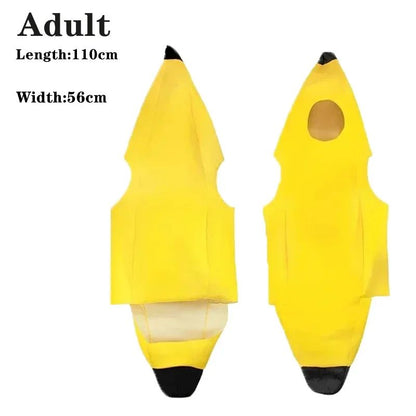 Child/Adult Banana Cosplay Halloween Christmas  Costumes Performance Costume Fruit Banana Costume Performance  Costume