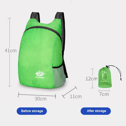 Mochila Dobrável Leve 15L Ultraleve para Homens e Mulheres - Mochila de Viagem, Esportes e Caminhada