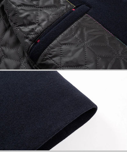 TFETTERS Brand Trench Coat Korean Fashion Business Casual Stand Collar Long Jackets for Men 2025 Autumn Windbreaker Winter Coats