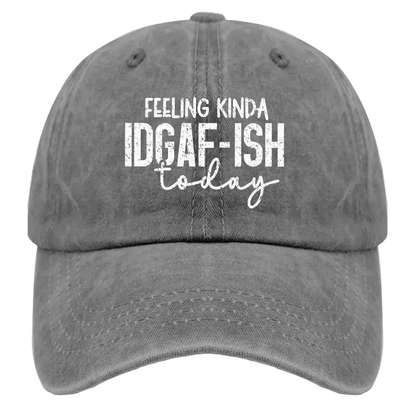 Boné de Caminhoneiro Feminino e Masculino "Feeling Kinda Idgaf Today" Bonés de Sol Bonés de Beisebol Presentes para Homens Esportes ao Ar Livre