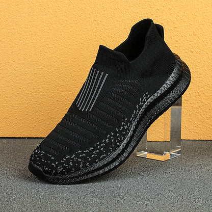 Sapatos Masculinos Casuais Respiráveis Leves para Exterior Tênis Masculinos Antiderrapantes Sapatilhas Slip-on Vulcanizados 2023