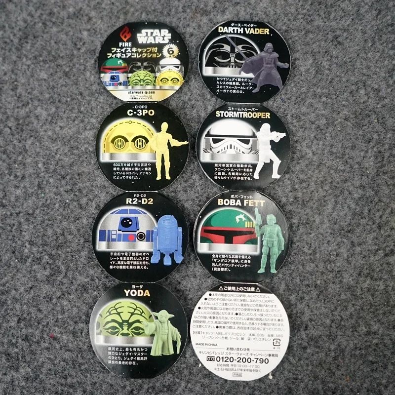 Cápsula Star Wars Darth Vader Stormtrooper Imperial Yoda R2-D2 C-3PO Bonecos de Ação Enfeites de Mesa Brinquedos Colecionáveis Presentes