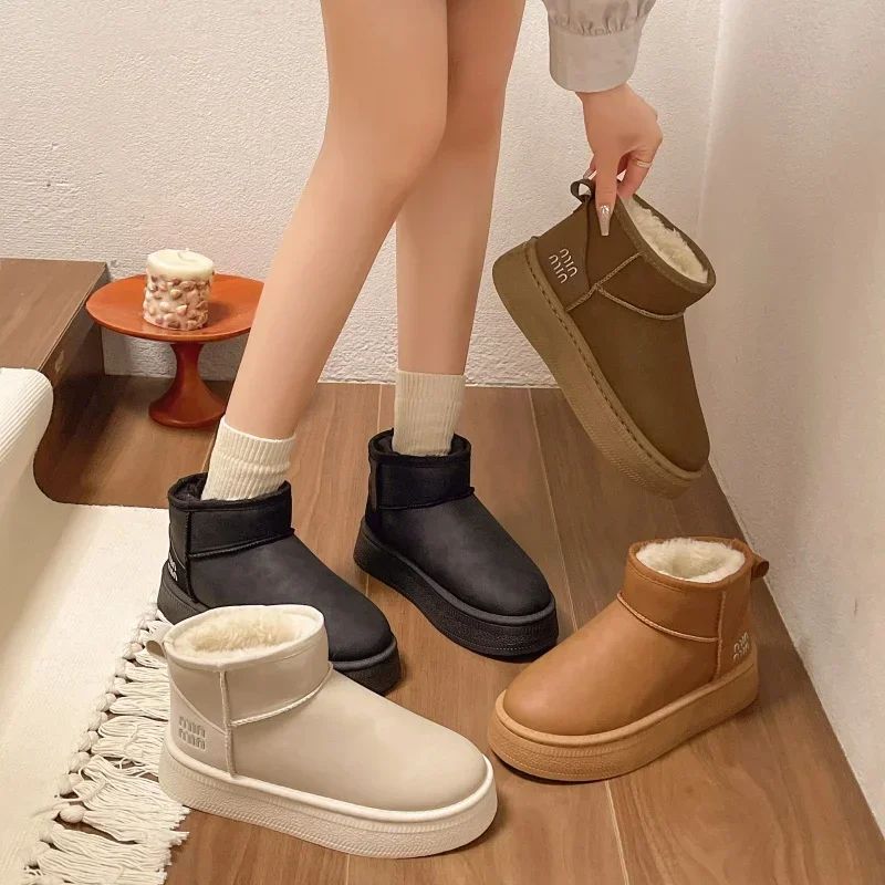 New Winter Fashion Model Thick-soled Warm Snow Boots Plus Velvet Sexy Cotton Shoes Comfortable Casual Women Boots Zapatos Mujer
