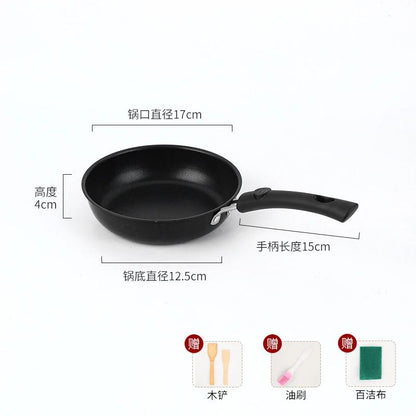 Mini Frigideiras para Omelete Panela para Fritar Ovo Frigideira para Bife Panela Antiaderente Panela de Ferro Fundido para Fritar Omelete e Panqueca 12/16/18cm