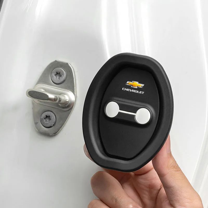 4 peças de silicone anticolisão protetor de fechadura de porta de carro para Chevrolet Colorado Cruze Captiva Malibu Trax Aveo Camaro