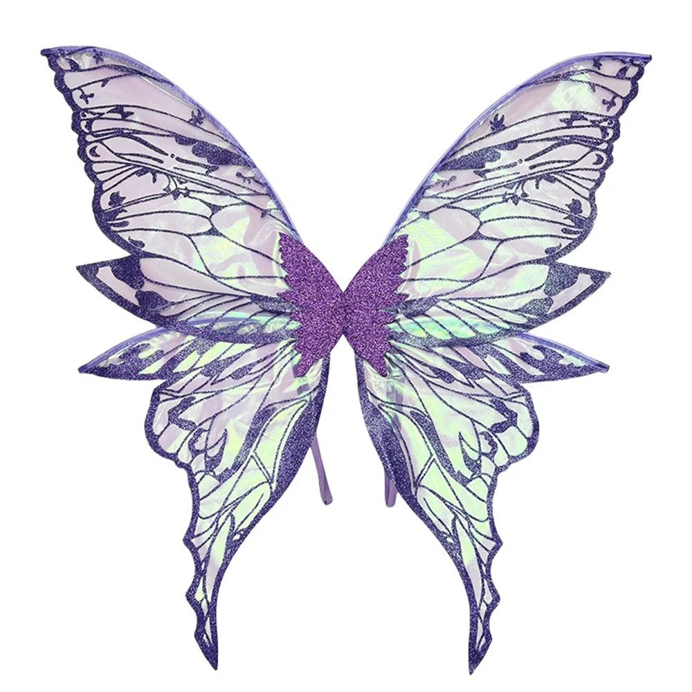 1PC Adults Fairy Wings Girls Sparkling Angel Wings Butterfly Costume Wings Halloween Costume Dress up Party Favor Christmas Gift