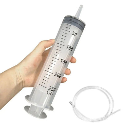 1 seringa de grande capacidade de 150ml-500ml, bomba reutilizável, medição, tubo de 1,3m, alimentação, tinta, seringa grande, nutrientes hidropônicos