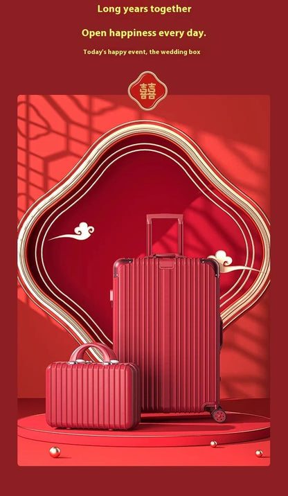 Suitcase Travel Suitcase Fashion Enterprise Suitcase Compact 20-28-inch Lightweight Carrier Roller Suitcase Makeup Box Set